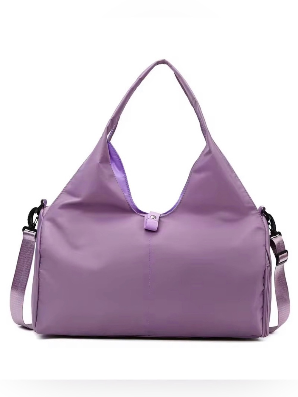 Everyday Lavender Shoulder Bag with Detachable Strap